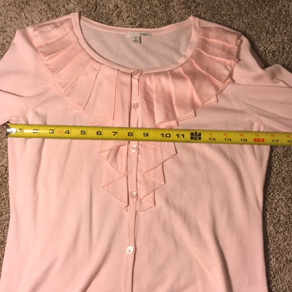 Halogen Ruffle Neck Cardigan - Picture 5 of 9